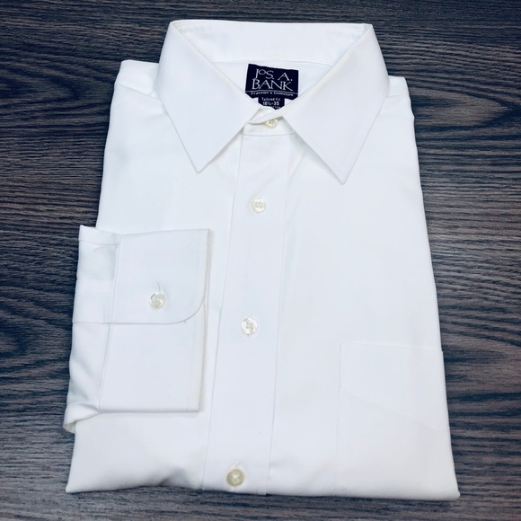 Jos. A. Bank Other - Jos A Bank White Tailored Fit Dress Shirt 16.5-35 Jos. A. Bank Other - Jos A Bank White Tailored Fit Dress Shirt 16.5-35